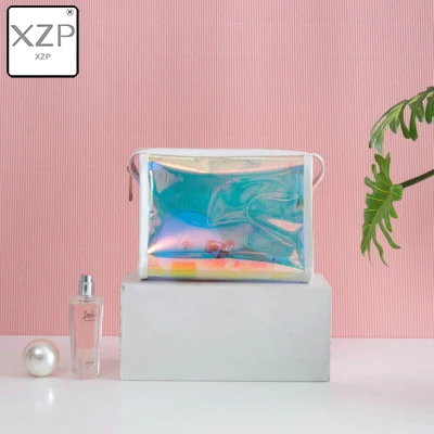 Style 2 XZP, водонепроницаемая Лазерная косметичка, Женский чехол для макияжа, ПВХ, прозрачный, косметический Органайзер, сумка, Женская Желейная сумка, женская косметичка - Цвет: Style 2