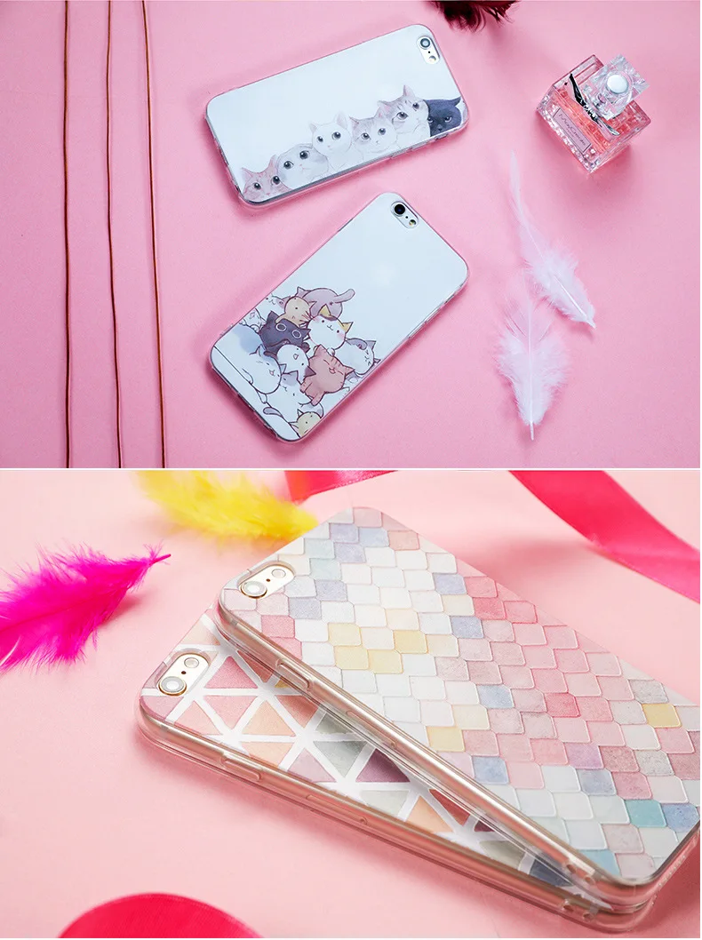 Для iPhone X 4 4S 5 5S 5C SE 6 6S 7 8 плюс samsung Galaxy J1 J3 J5 J7 A3 A5 шотландский Сложите cat Felis catus мягкий чехол