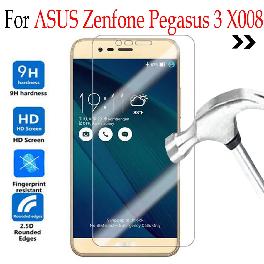 Tempered Glass For Asus Zenfone 3/ASUS Pegasus 3 X008 Screen Protector ASUS Zenfone3 deluxe Cover Protective Film | Мобильные