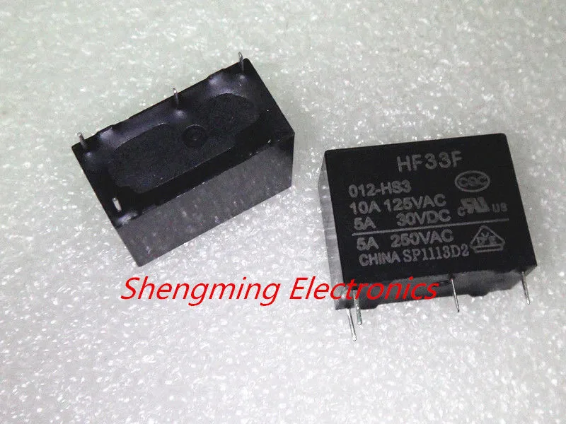 10 шт. 4 контакта HF33F-JZC-33F-005-HS3 JZC-33F-012-HS3 5В 12В 24В 5А 250В переменного тока реле - купить