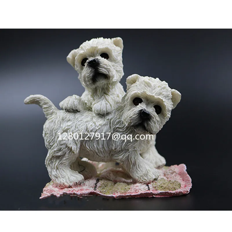 Домашний декор с имитацией животного украшение для дома Западный Хайленд белый