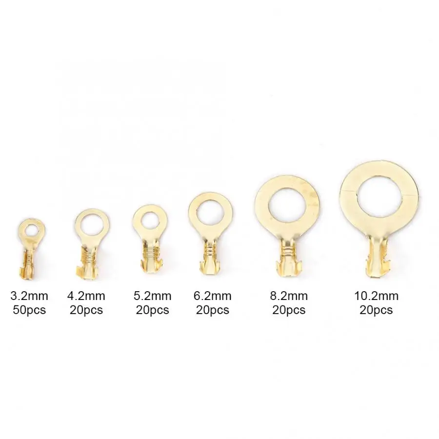 Разъем 3 2/4 2/5 2/6 2/8 2/10 2 мм o-тип круглый голая холодная обжимная Клемма латунная