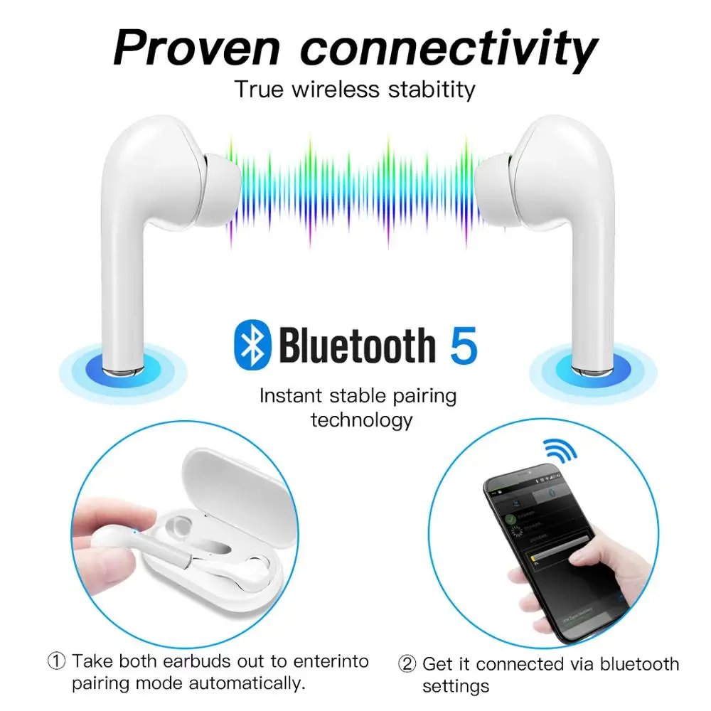 FONKEN наушники вкладыши TWS с M6s стерео Беспроводной 5 0 Bluetooth сенсорный Управление