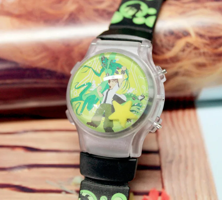 Ben 10, Мультяшные детские часы, кожаный светодиодный, детские часы, детские наручные часы для мальчиков, студентов, спортивные часы, Relogio Hombre