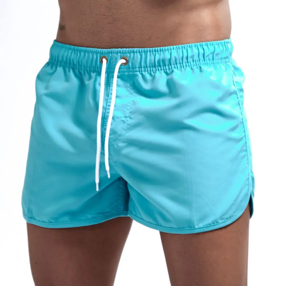 JOCKMAIL Brand 2019 New men's shorts home pants smooth beach pants slim pants shorts 14colors  M-2XL Summer Holiday Sport Shorts