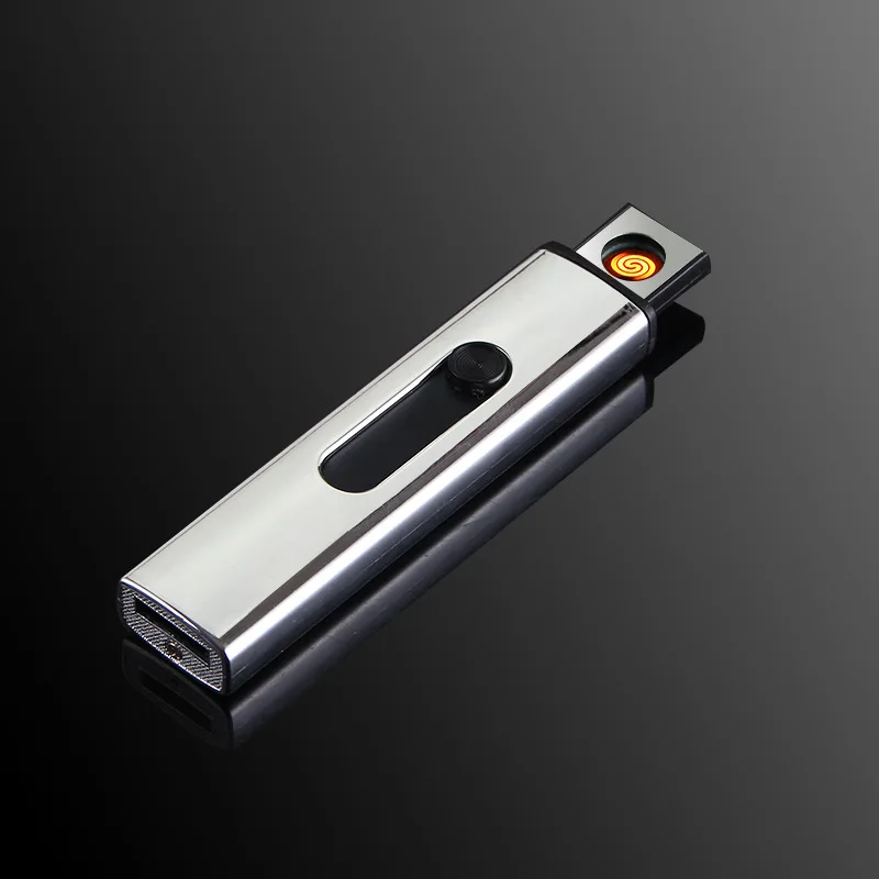 Мини Портативная металлическая USB зажигалка двухсторонняя Вольфрамовая