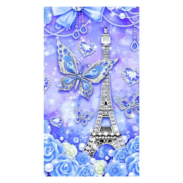 B Алмазная живопись, Цветная Любовь, форма EiffelTower, цветок, узор крестиком, алмазная вышивка, вышивка крестиком, мозаика, стразы, декор F3 - Цвет: B