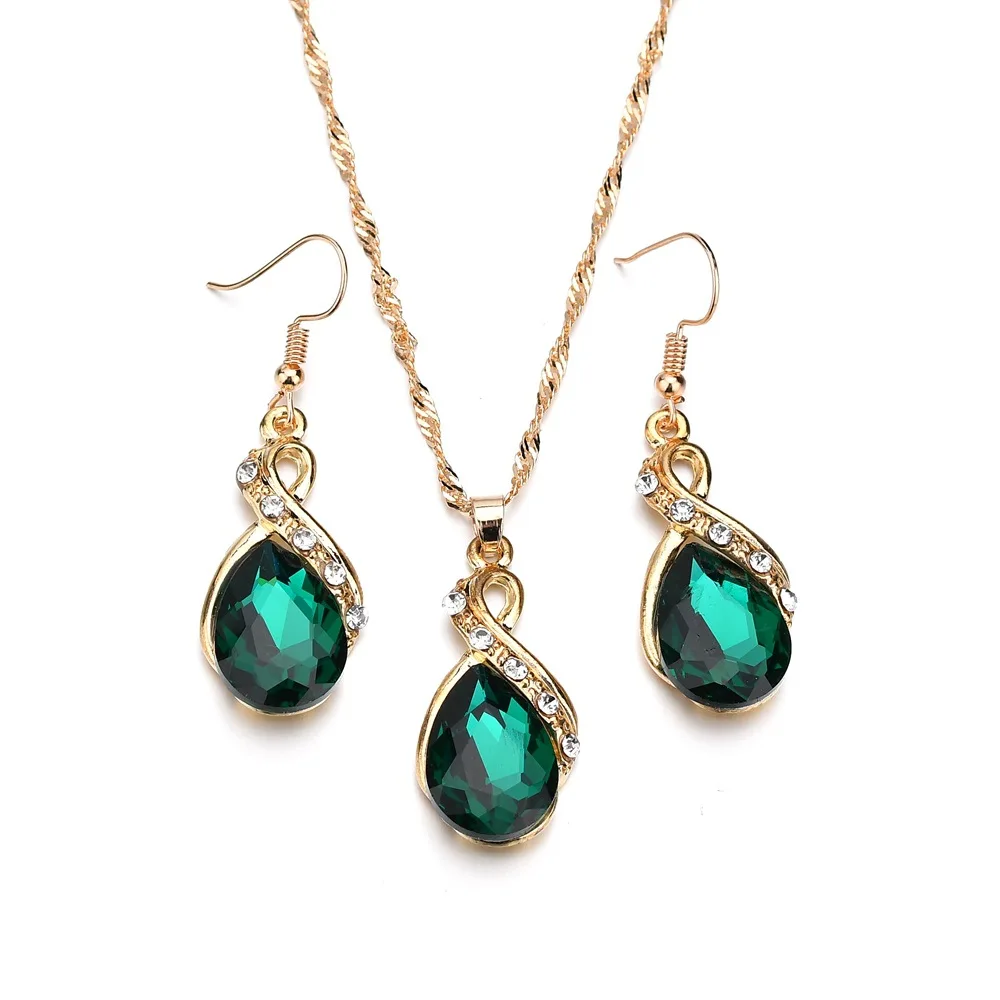 Благородная модная Роскошная подвеска в виде капли воды с сияющими кристаллами