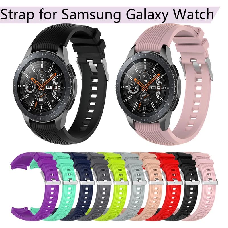 Спортивный силиконовый ремешок браслет для samsung gear S3 Frontier классический сменный