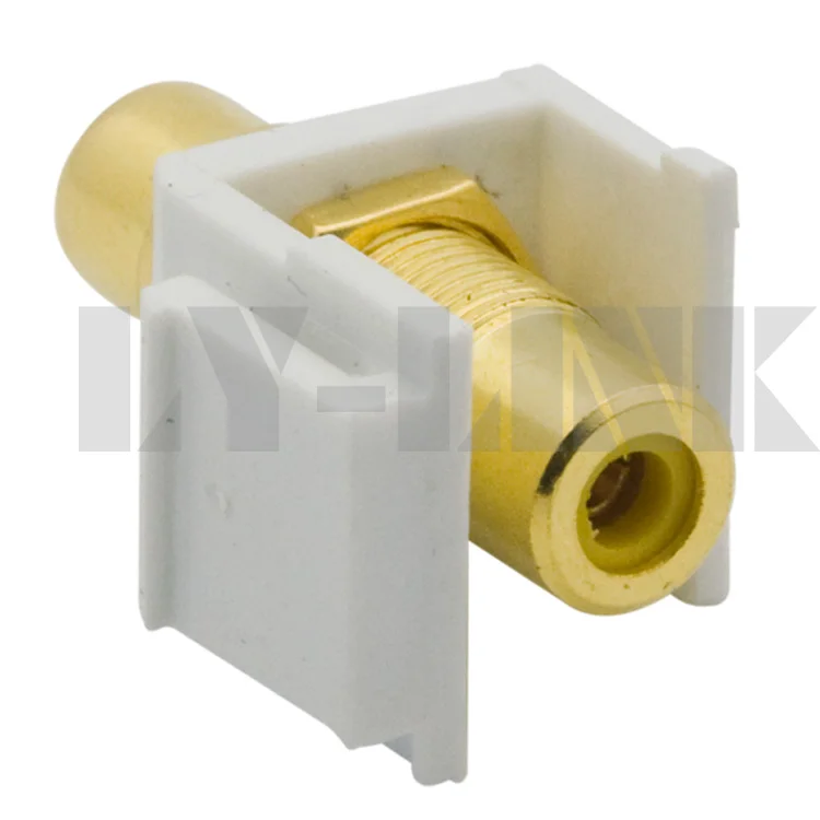 Разъем keystone RCA желтого цвета|keystone connector|rca keystoneconnector rca |