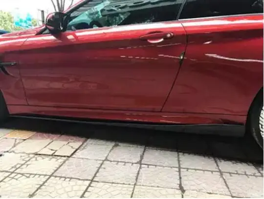 Автомобильные боковые юбки из углеродного волокна обвес боковая юбка бампера