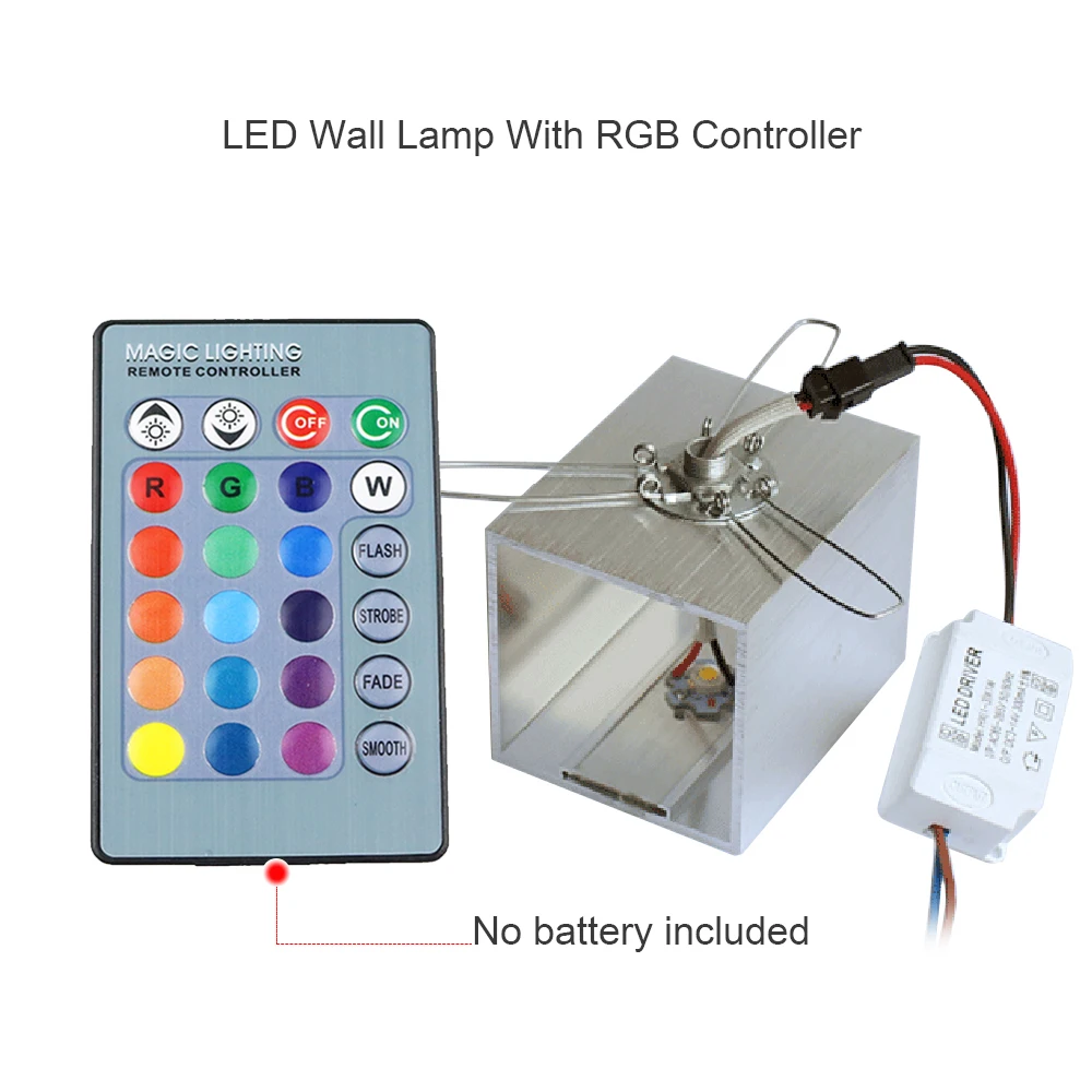 Светодиодный настенный светильник 3 Вт простой стиль бра RGB многоцветная Лампа