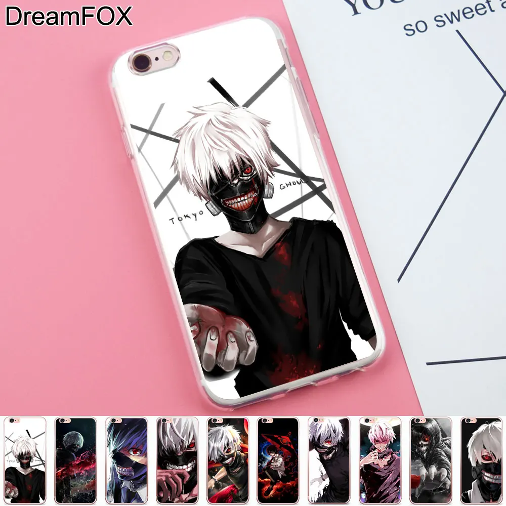 DREAMFOX K239 Токийский Гуль Мягкий ТПУ силиконовый чехол-накладка для Apple iPhone 11 Pro X XR XS