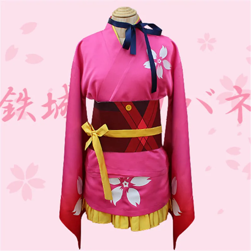 

New Arrival Women Kabaneri of the Iron Fortress Mumei Kimono Cosplay Costume Lolita Maid Party Dress