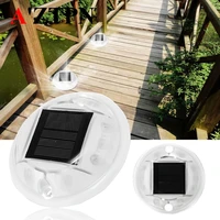 solar power led path driveway pathway deck light outdoor garden road dock lamp 10leds underground lamps lights