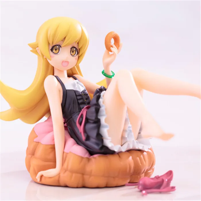 Лидер продаж 1 шт. фигурка японского аниме из ПВХ 12 см Nisemonogatari Oshino Shinobu черное