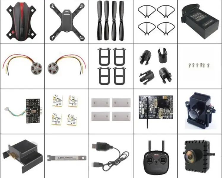 

MJX B3Mini B3 mini Bugs3 Mini RC Drone Quadcopter spare parts propellers blade guard motor shell ESC Receiver remote controller