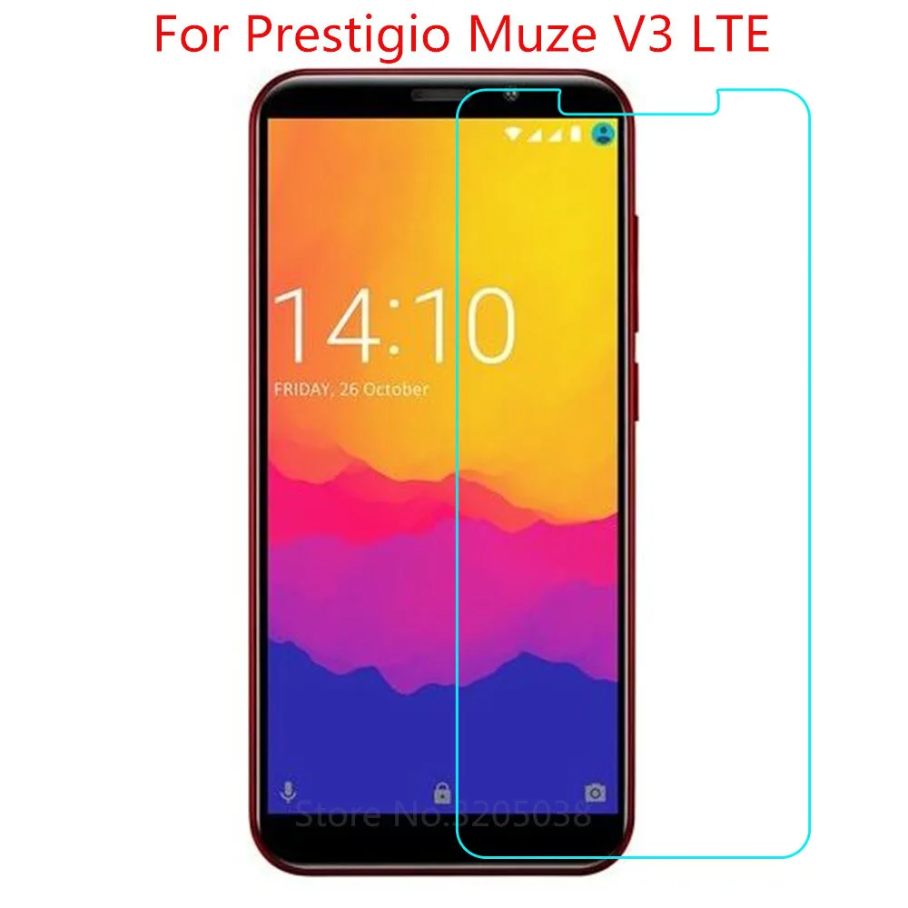 Закаленное стекло для Prestigio Muze V3 LTE 2 шт. защита экрана 9H 2.5D Защитное телефона |