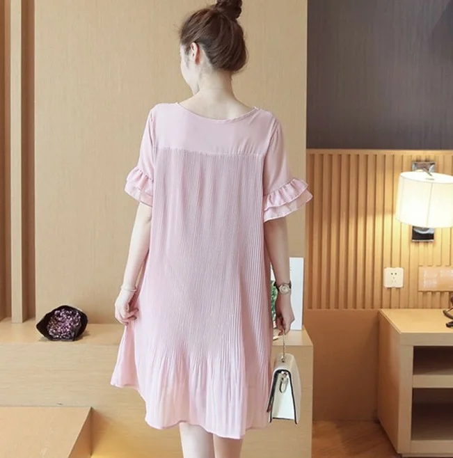 Летняя одежда для беременных шифоновые платья Платья летняя больших размеров