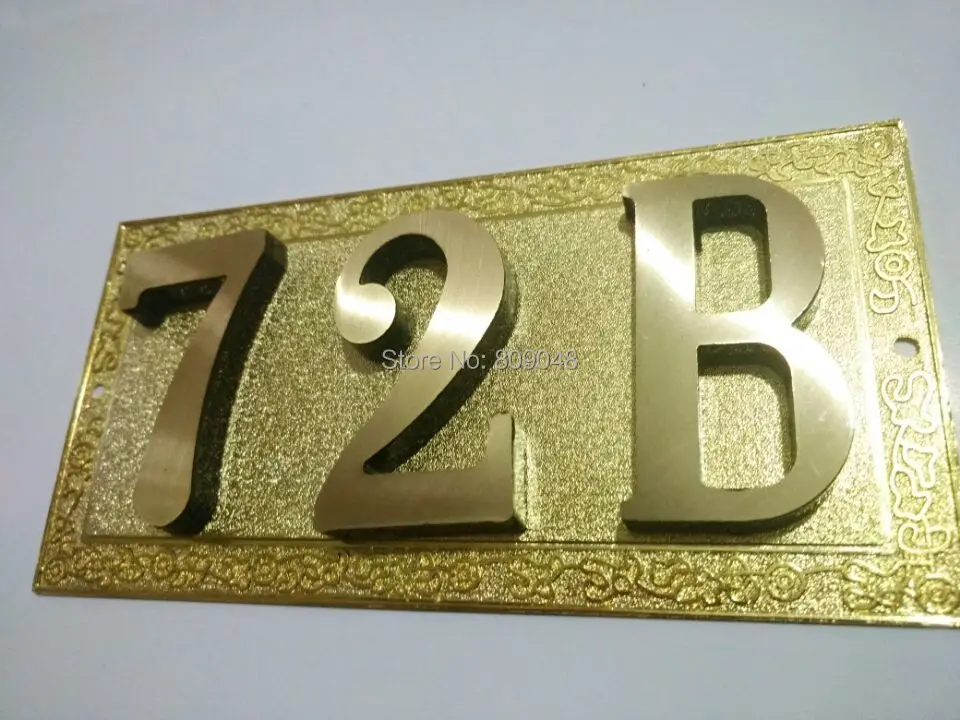 2015new дом номер / в отеле гостевой латунь дверь плита квартира числа | Обустройство