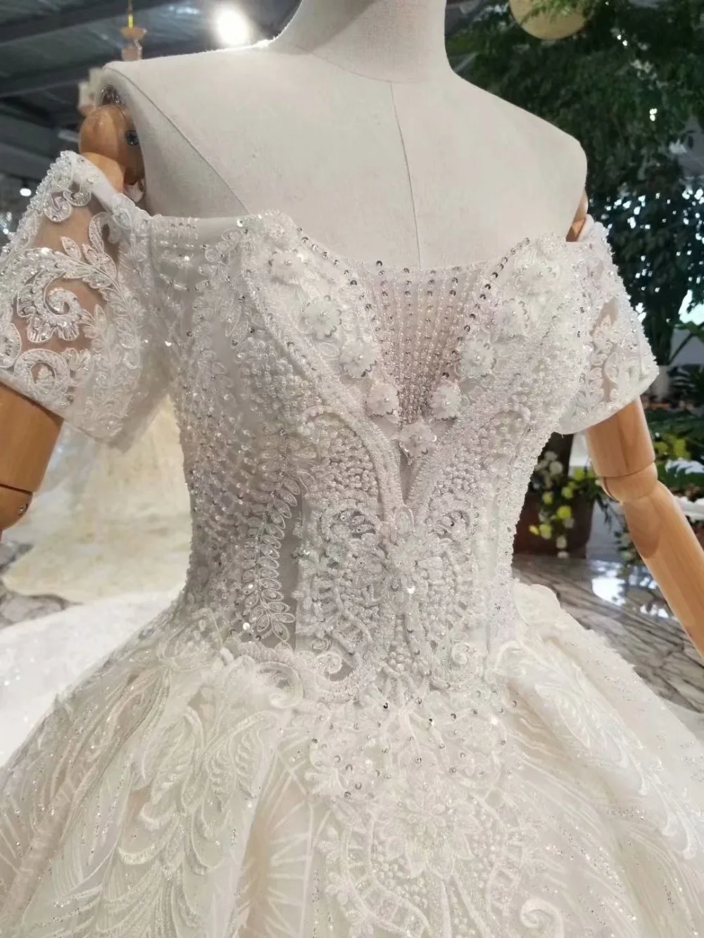 champagne prom dresses 2021 off the shoulder lace appliques flowers hand made flowers ball gown elegant evening dresses