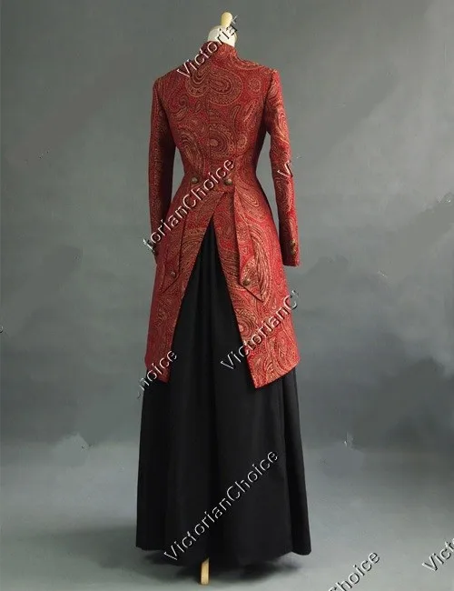 Выполненное на заказ викторианское платье Edwardian для девушек Old West куртка