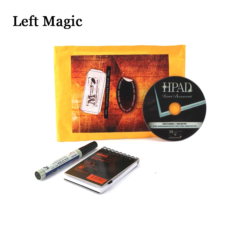 HPad от Henri Beaumont (DVD с Gimmick) Magic Trick A7 записная книжка магический реквизит волшебный