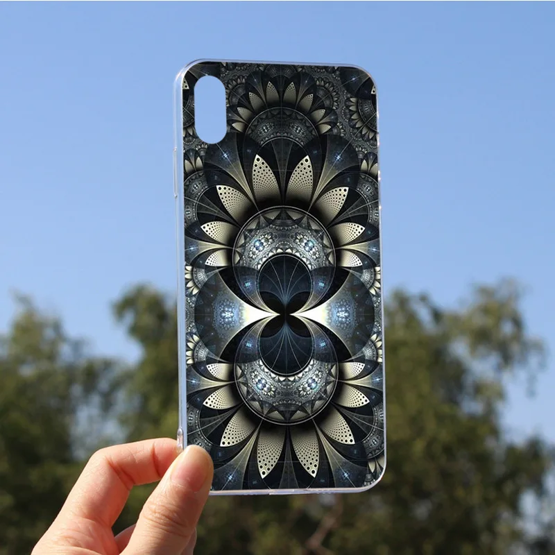 OUTMIX Мандала Dreancatcher пейзаж Чехол Мягкий ТПУ принципиально Coque для iPhone 6 plus 6s 5 5S SE 7 8 X