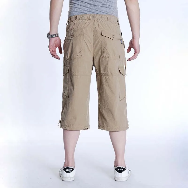 6XL 7XL Летние повседневные шорты для мужчин Хлопковые Бриджи с большим карманом