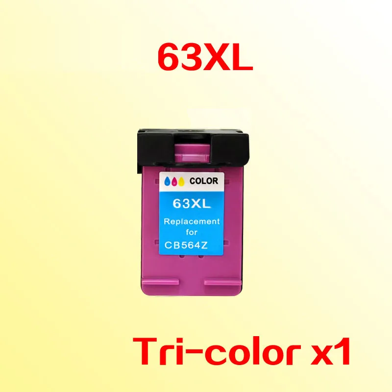 

Color ink cartridge compatible for63 63xl ink cartridge compatible for 63 3630 3632 4652 4655 4522 inkject printer