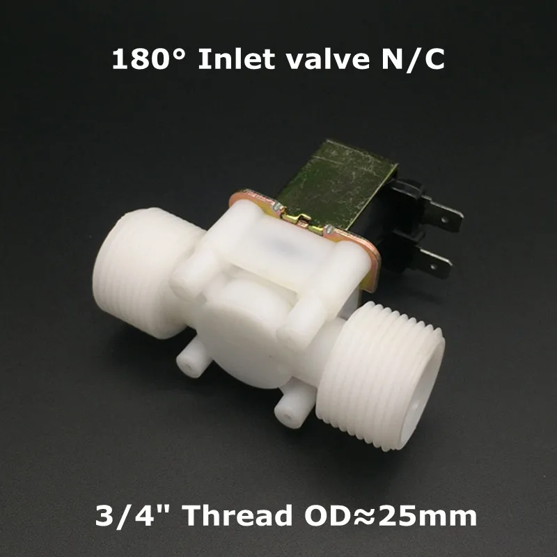 Нормально закрытый Соленоидный клапан DC12V AC220V Электрический 1/2 &quot3/4&quot впускной