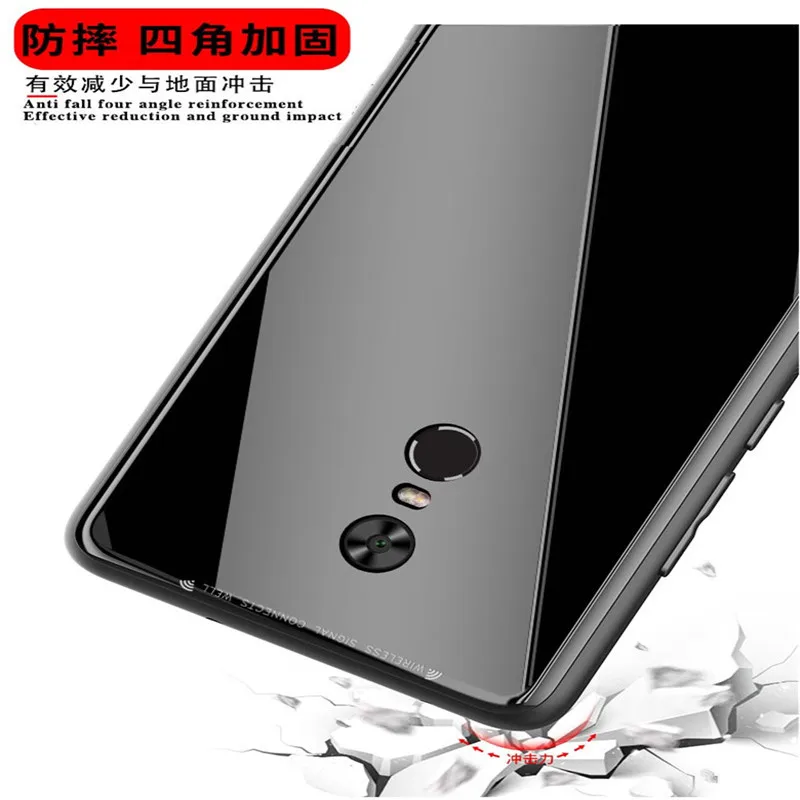 Чехол из закаленного стекла для Xiaomi Redmi Note 5 4X 4 5a Pro Prime 4a 6 6a роскошный защитный