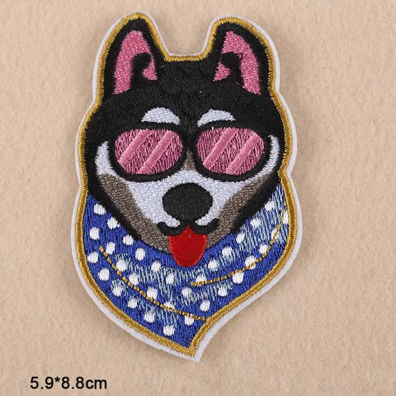 Модные нашивки с изображением собаки птицы Иисуса утюгом нашивка для одежды