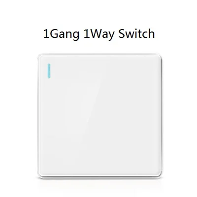 1gang 1way switch 86 Тип, стандарт США, Великобритании, настенный выключатель, 1 банда, 2 банды, 3 банды, 4 банды, 1Way, 2Way, настенный светильник, переключатель, 20A, 45A, розетка переменного тока, британская розетка - Цвет: 1gang 1way switch