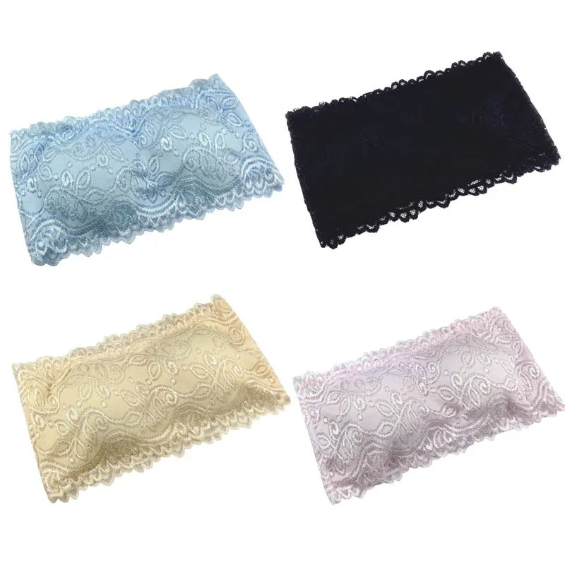 Модные пикантные женские кружевной бюстгалтер жаккардовое платье без бретелек с