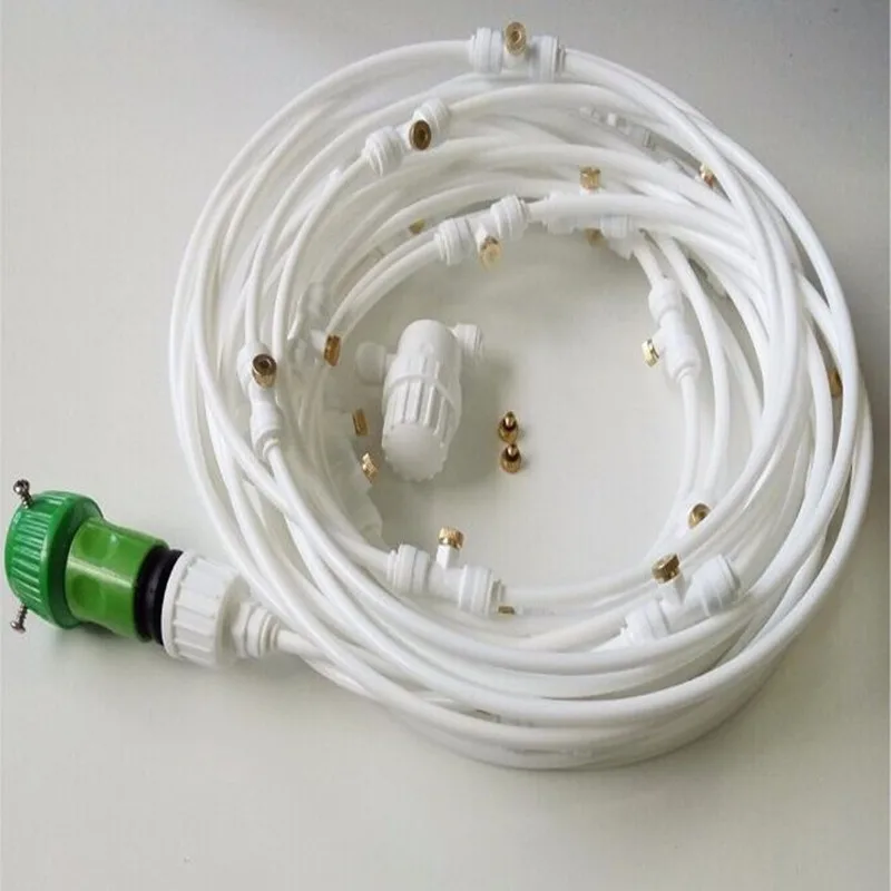 

E319 15m with 26pcs misting nozzles china supplier air conditioner working pressure 2-30bar water spray cool system