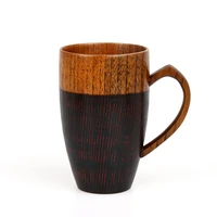 1pcs natural wood cups mugs with heart handle wooden couples mugs coffee teamilkjuicewater mugs drinkware wooden mugs gift
