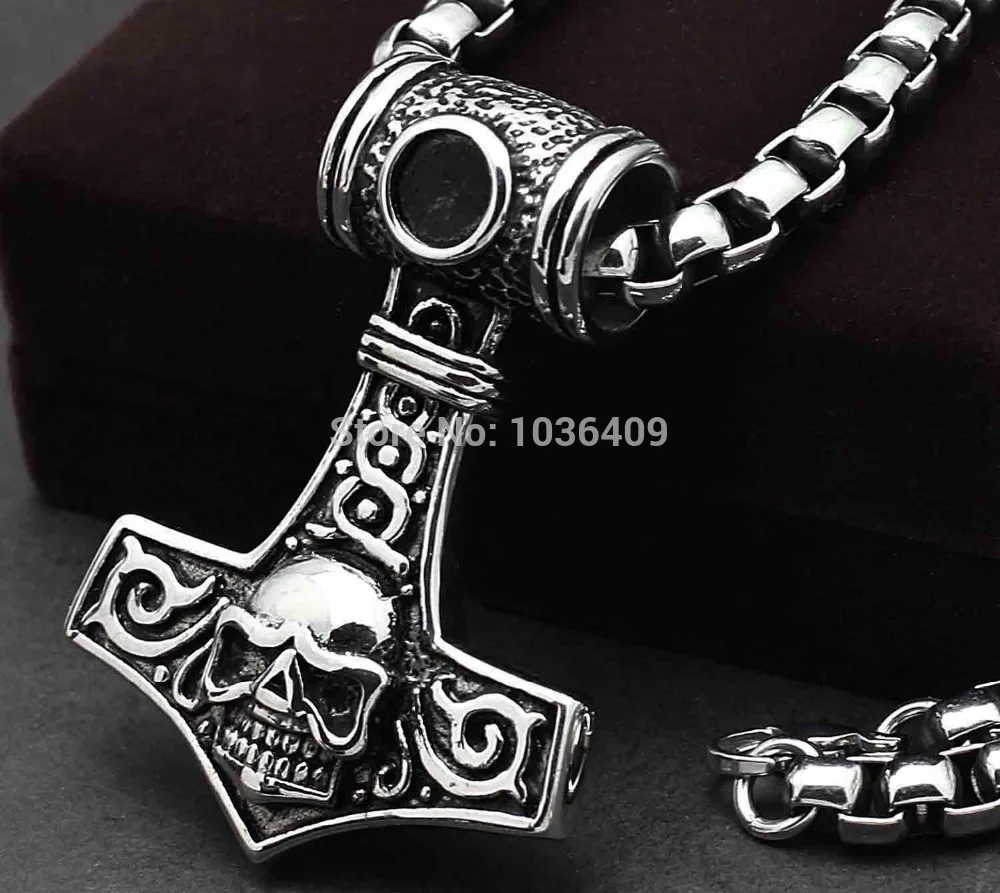 Мужская цепочка с подвеской в виде черепа | Украшения и аксессуары