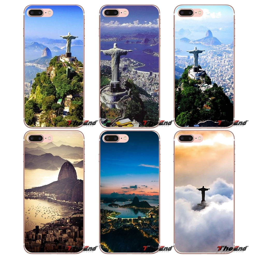 TPU Cover For HTC U11 One M7 M8 A9 M9 M10 E9 Desire 630 530 626 628 816 820 Motorola G G2 G3 Brazil Rio de Janeiro Jesus Statues | Мобильные