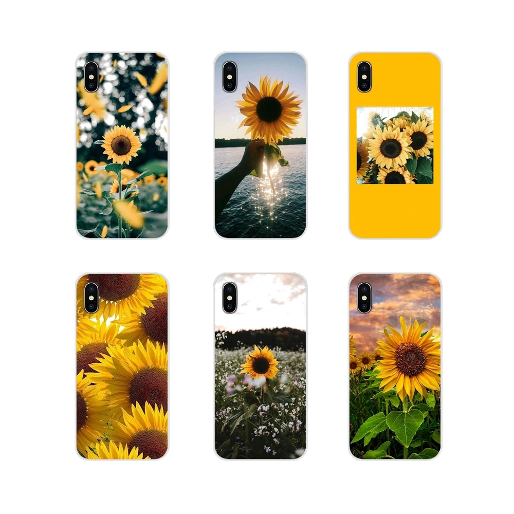 Подсолнух желтый цветок для Samsung Galaxy A5 A6S A7 A8 A9S Star J4 J6 J7 J8 Prime Plus 2018 аксессуары чехлы