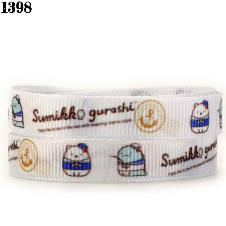 10 ярдов 3/8 дюйма 9 мм мультяшная лента sumikko gurashi корсажная с рисунком бесплатная