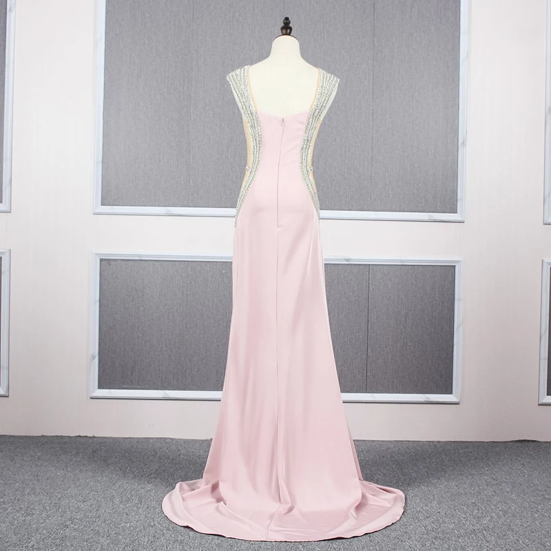 JANCEMBER vestidos de formatura Бисероплетение простая возлюбленная Русалка без рукавов со