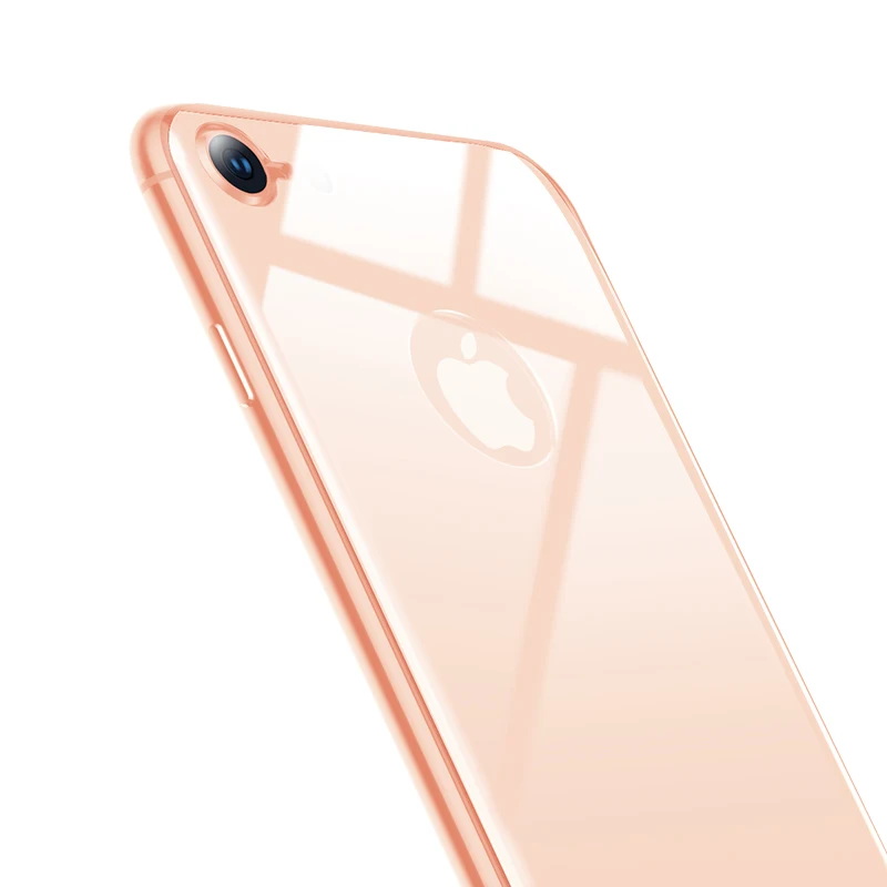 Защитная пленка из закаленного стекла Baseus 4D для iPhone 7 8, ультратонкая защитная пленка на весь экран, закаленное стекло для iPhone 7 8 Plus, задняя пленка - Цвет: Gold