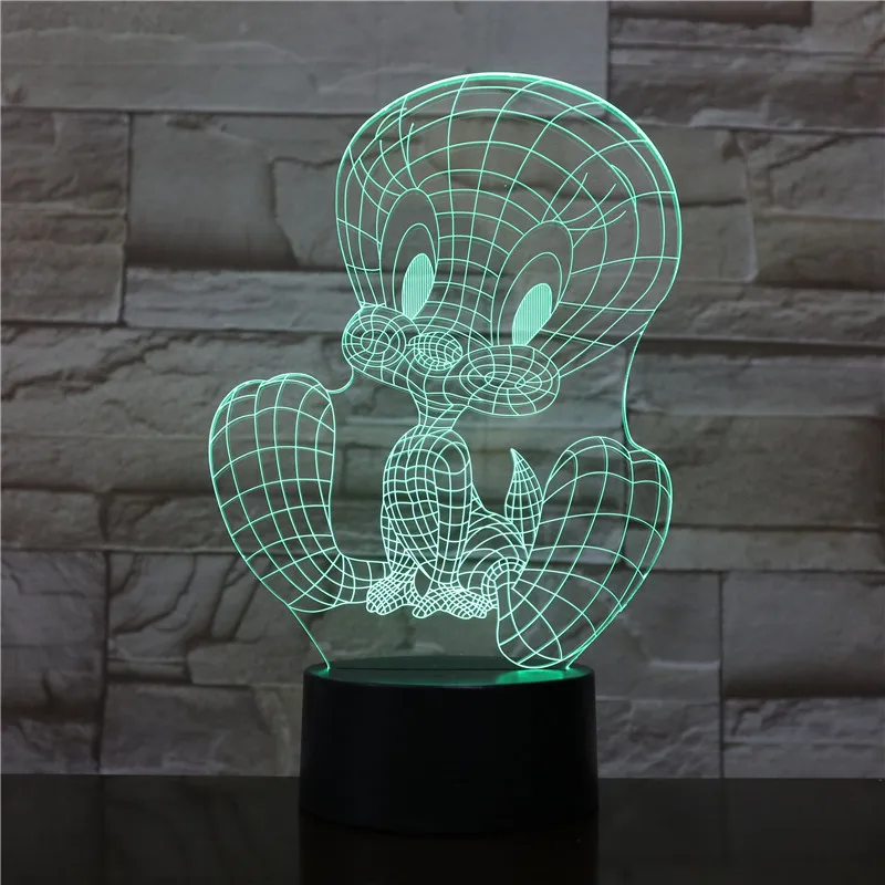 TweetyBird 3D светодиодный ночной Светильник USB сенсорный Сенсор RGBW украшения детей