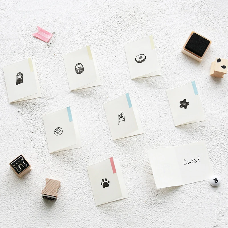 4 шт./компл. ясно Марки для скрапбукинга деревянные и резиновые DIY Craft очистить