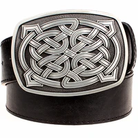 2018 fashion element womens leather belt weave stripe pattern casual belt celtic knot style jeans strap metal big buckle belt