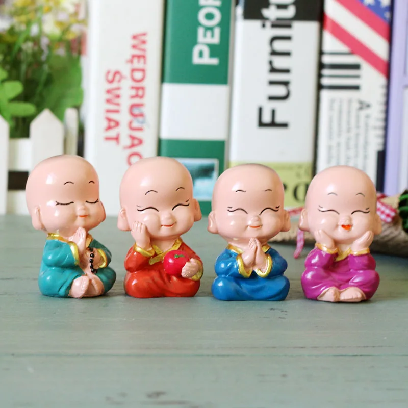 Обычные полимерные поделки цвет маленький монах креативный домашний мультяшный