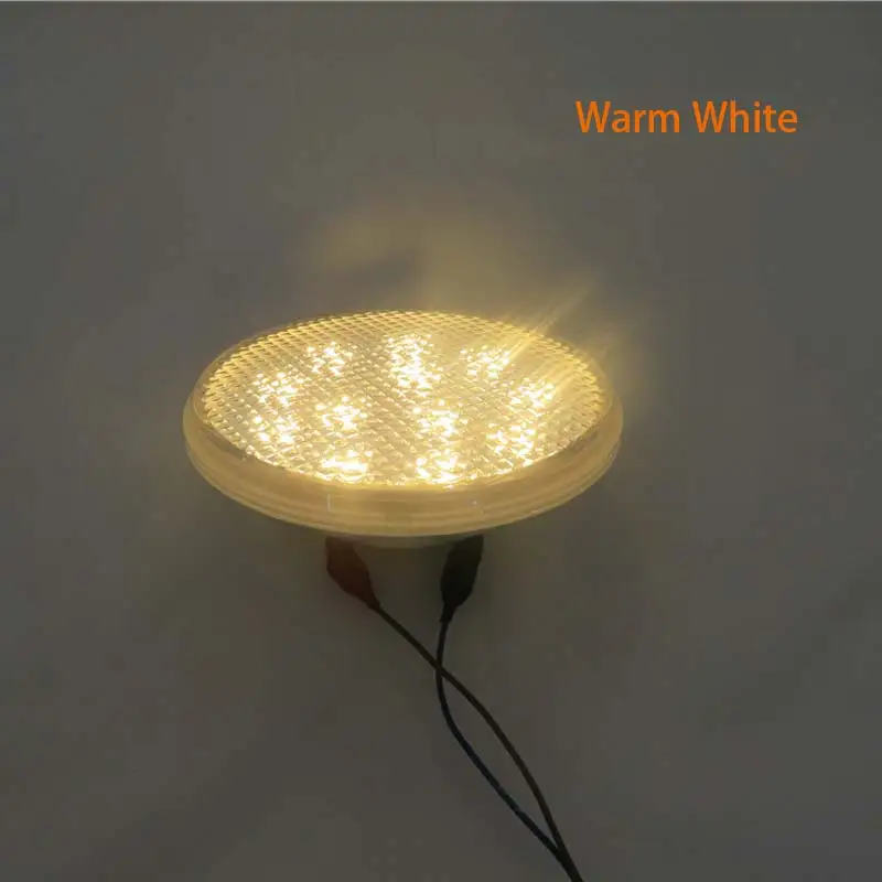 Warm White IP68 светодиодный подводный светильник 24W 36W 48W 60W72W светодиодный фонтан Пруд светильник AC/DC 12V на открытом воздухе Точечный светильник PAR56 RGB Светодиодный Бассейн светильник - Испускаемый цвет: Warm White