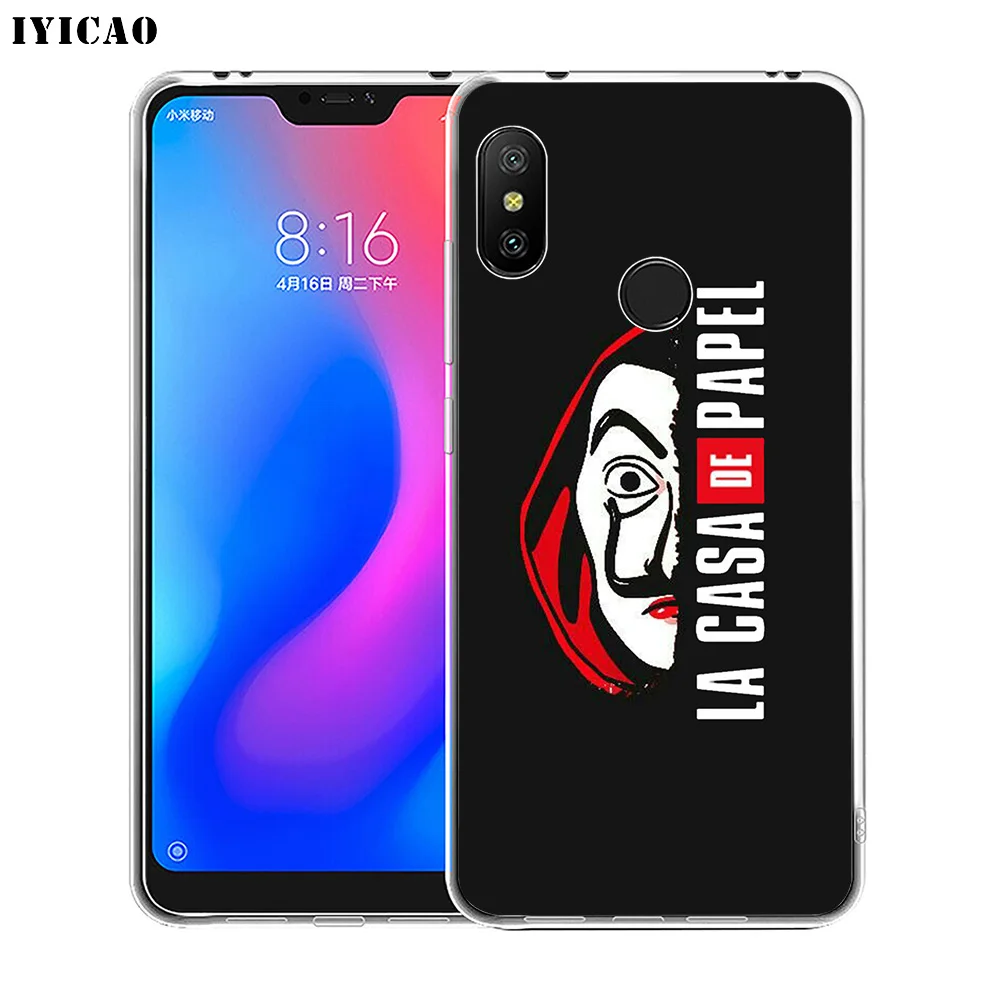 IYICAO La Casa De Papel Мягкий силиконовый чехол для телефона Xiaomi Redmi 4A 5A 6A Note 7 6 5 Pro Plus 4X Prime