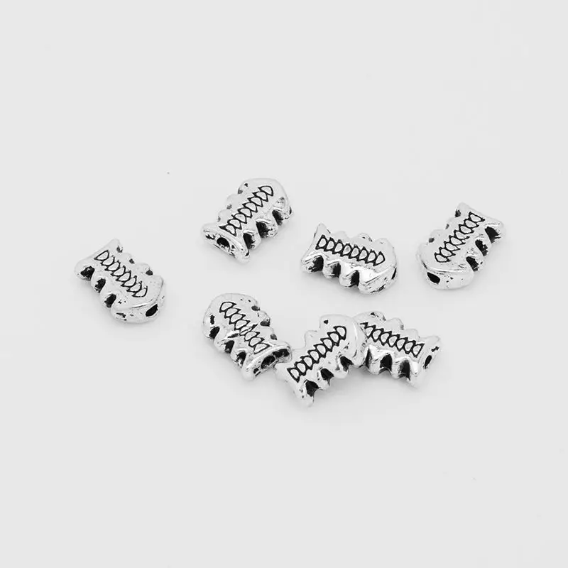 100 шт тибетская Серебряная вставка, металлические бусины подходят для изготовления ювелирных изделий оптом и в розницу-10037355